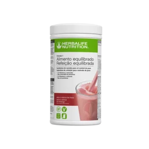 Envase de batido Herbalife Fórmula 1 sabor delicia de fresa