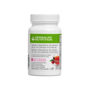 envase de bebida instantánea Herbalife sabor frambuesa de 51 gramos