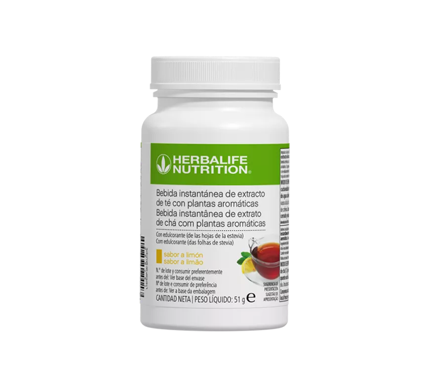 envase de bebida instantánea Herbalife sabor limón de 51 gramos