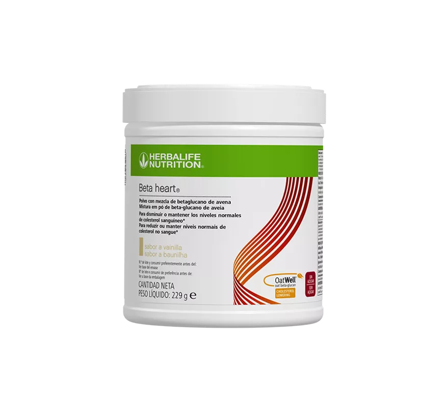 Envase de Beta Heart de Herbalife sabor vainilla