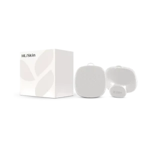 Cepillo limpiador facial sónico de silicona blanco HL/Skin.