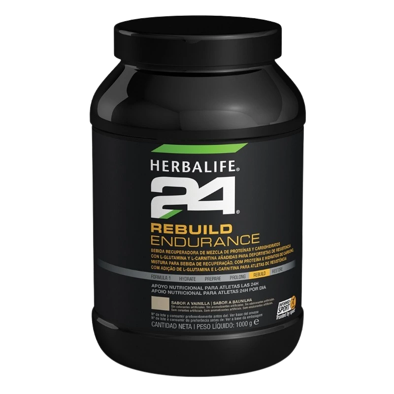 Bote de Herbalife24 Rebuild Endurance sabor vainilla.