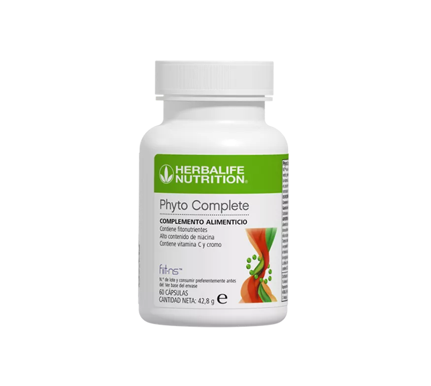 frasco de Phyto Complete de Herbalife con fitonutrientes