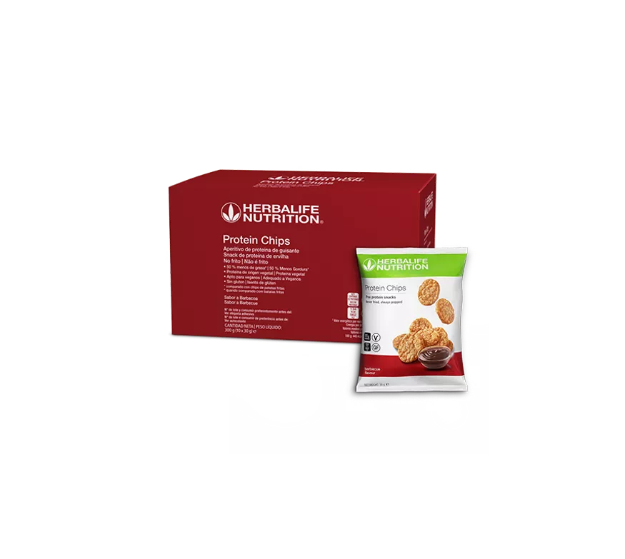 chips de proteína Herbalife sabor barbacoa