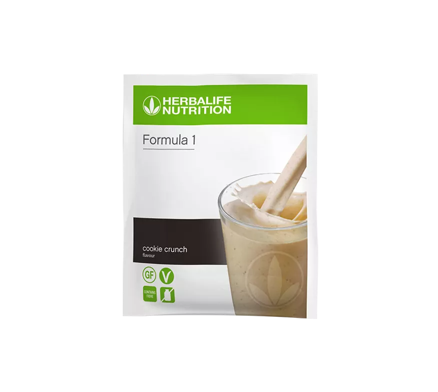 Sobre de batido Herbalife Fórmula 1 sabor galleta crujiente