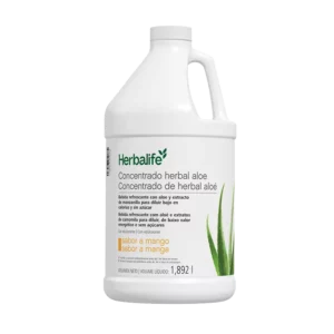 botella grande de concentrado Herbal Aloe Herbalife sabor mango de 1,89 L